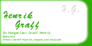 henrik graff business card